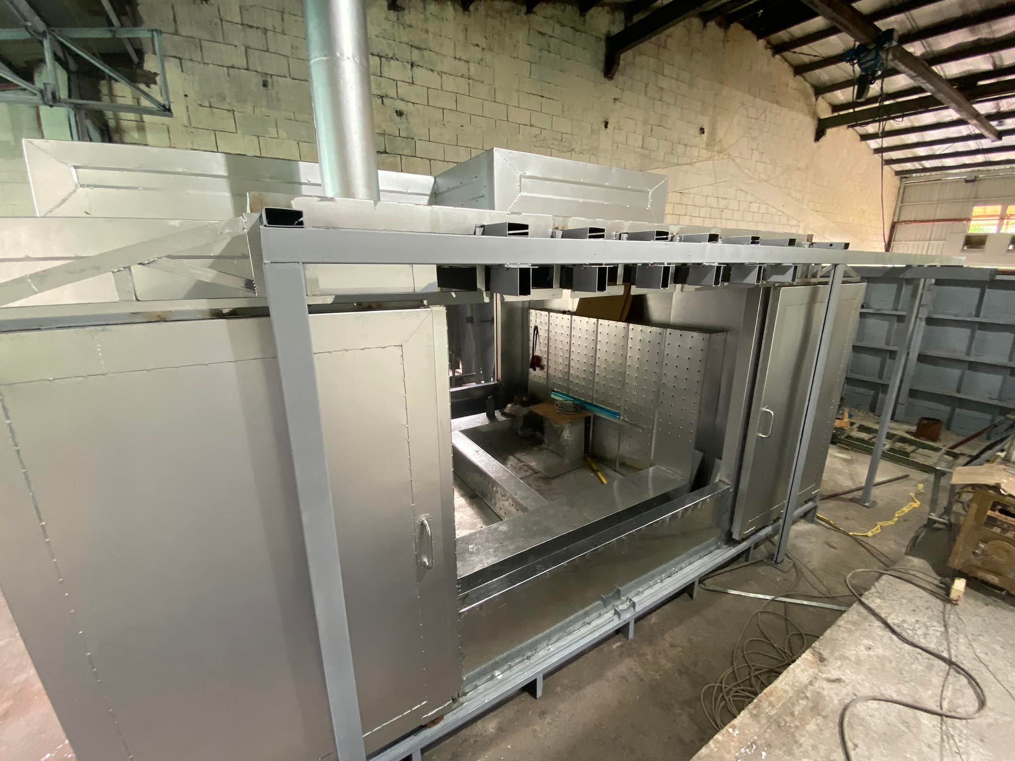 Custom batch type oven under construction